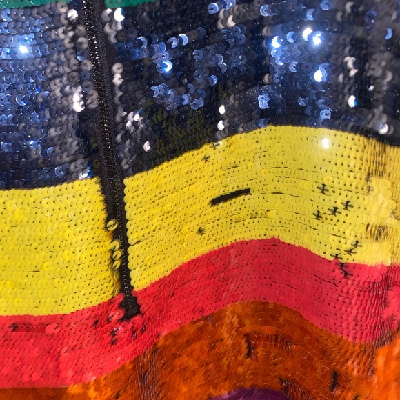 Alice + Olivia sequin striped shift dress - Picture 5 of 5